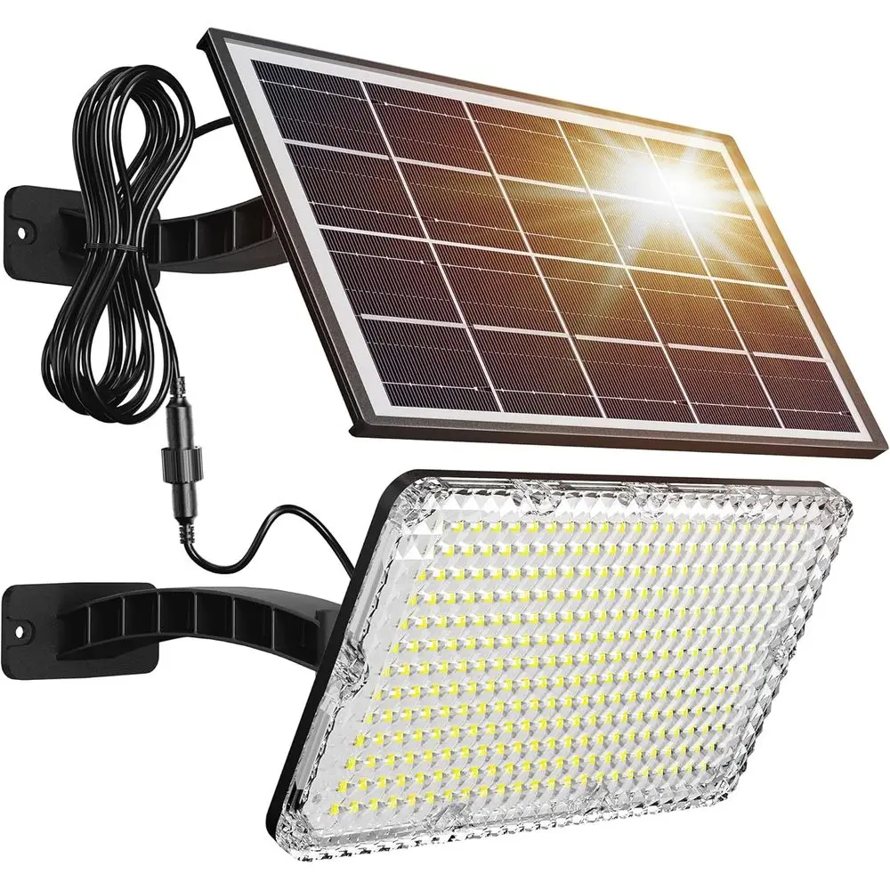 1000 Lumens LED Solar Lights Outdoor Bright Solar Dusk to Dawn Light with 4000mAh Battery, IP65 Waterproof Outdoor Solar Powered
1000 Lumens LED Solar Lights Outdoor Bright Solar Dusk to Dawn Light with 4000mAh Battery, IP65 Waterproof Outdoor Solar Powered