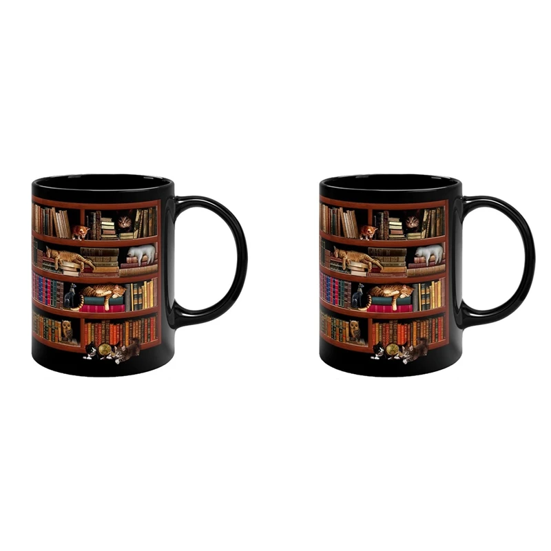 2X 3D Bookshelf Mug Library Bookshelf Cup Bookshelf Cat Design Book Mug Book Club Cup Novelty Coffee Mug
2X 3D Bookshelf Mug Library Bookshelf Cup Bookshelf Cat Design Book Mug Book Club Cup Novelty Coffee Mug