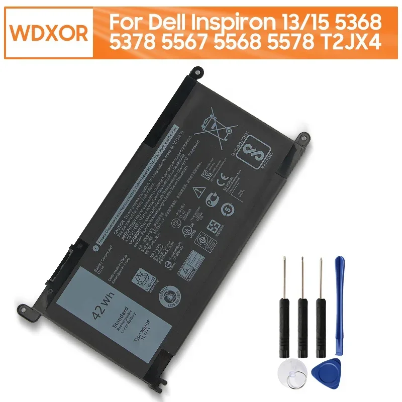 Replacement Battery For Dell Inspiron 13 5368 5378 15 5567 5568 5578 T2JX4 Dell Inspiron 15 5568/13 7368 P61F001 WDXOR 42Wh
Replacement Battery For Dell Inspiron 13 5368 5378 15 5567 5568 5578 T2JX4 Dell Inspiron 15 5568/13 7368 P61F001 WDXOR 42Wh