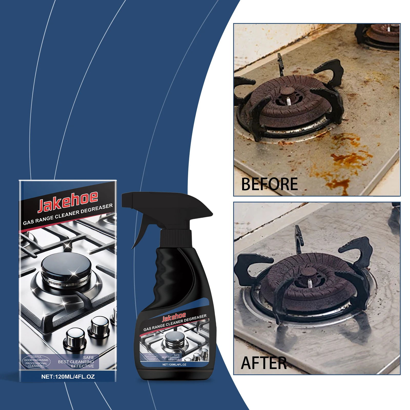 Gas Range Cleaner Degreaser Spray 120ml Heavy Duty Kitchen Degreaser for Stoves Grills Cookware No Irritation Cleaning Spray
Gas Range Cleaner Degreaser Spray 120ml Heavy Duty Kitchen Degreaser for Stoves Grills Cookware No Irritation Cleaning Spray