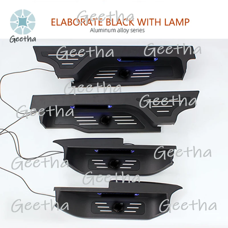 Детали для автоматического обновления автомобиля, порог из алюминиевого сплава со светодиодной подсветкой, автоматический порог для Toyota Alphard 
Детали для автоматического обновления автомобиля, порог из алюминиевого сплава со светодиодной подсветкой, автоматический порог для Toyota Alphard