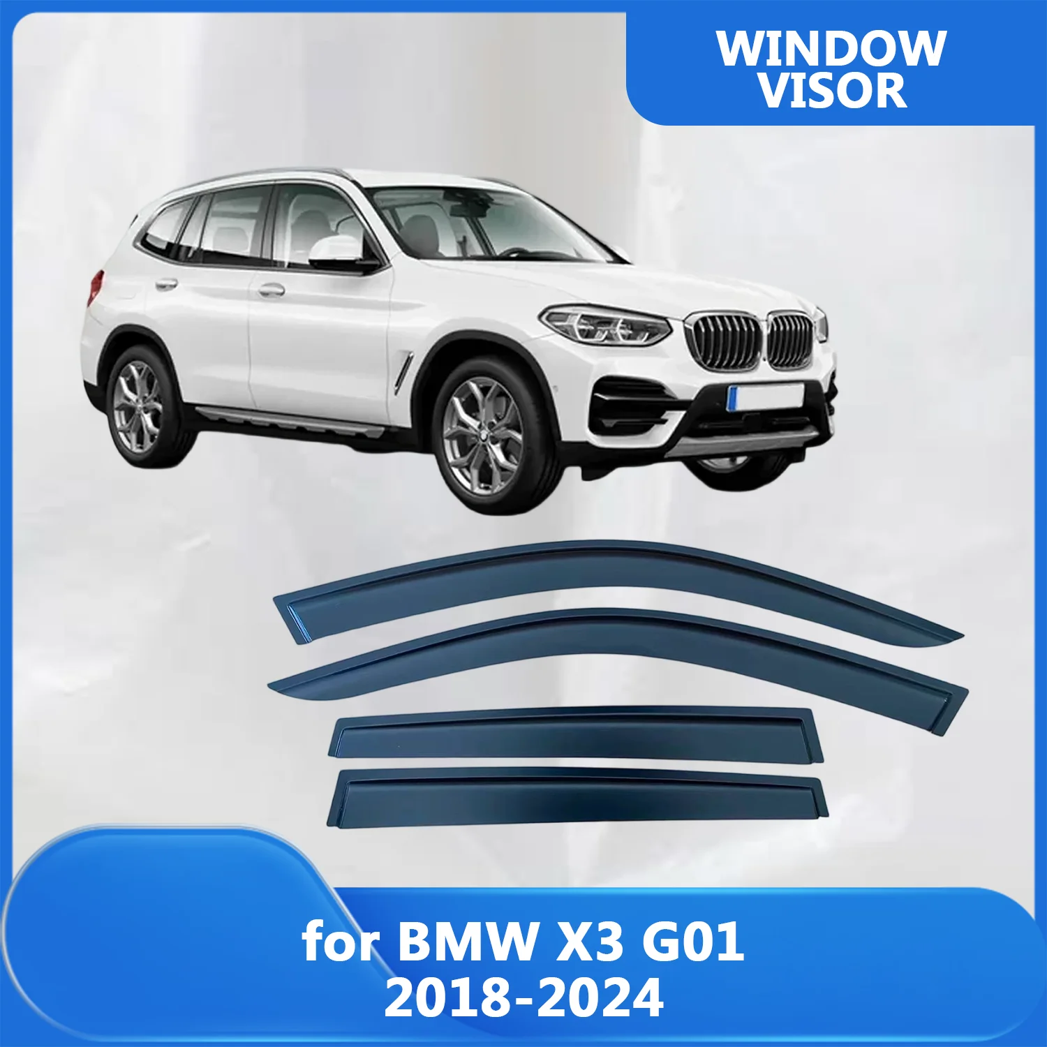 Оконный козырек для BMW X3 G01 2018-2024, ветровые дефлекторы, защита от дождя, дверной козырек, вентиляционные шторы, внешние детали
Оконный козырек для BMW X3 G01 2018-2024, ветровые дефлекторы, защита от дождя, дверной козырек, вентиляционные шторы, внешние детали