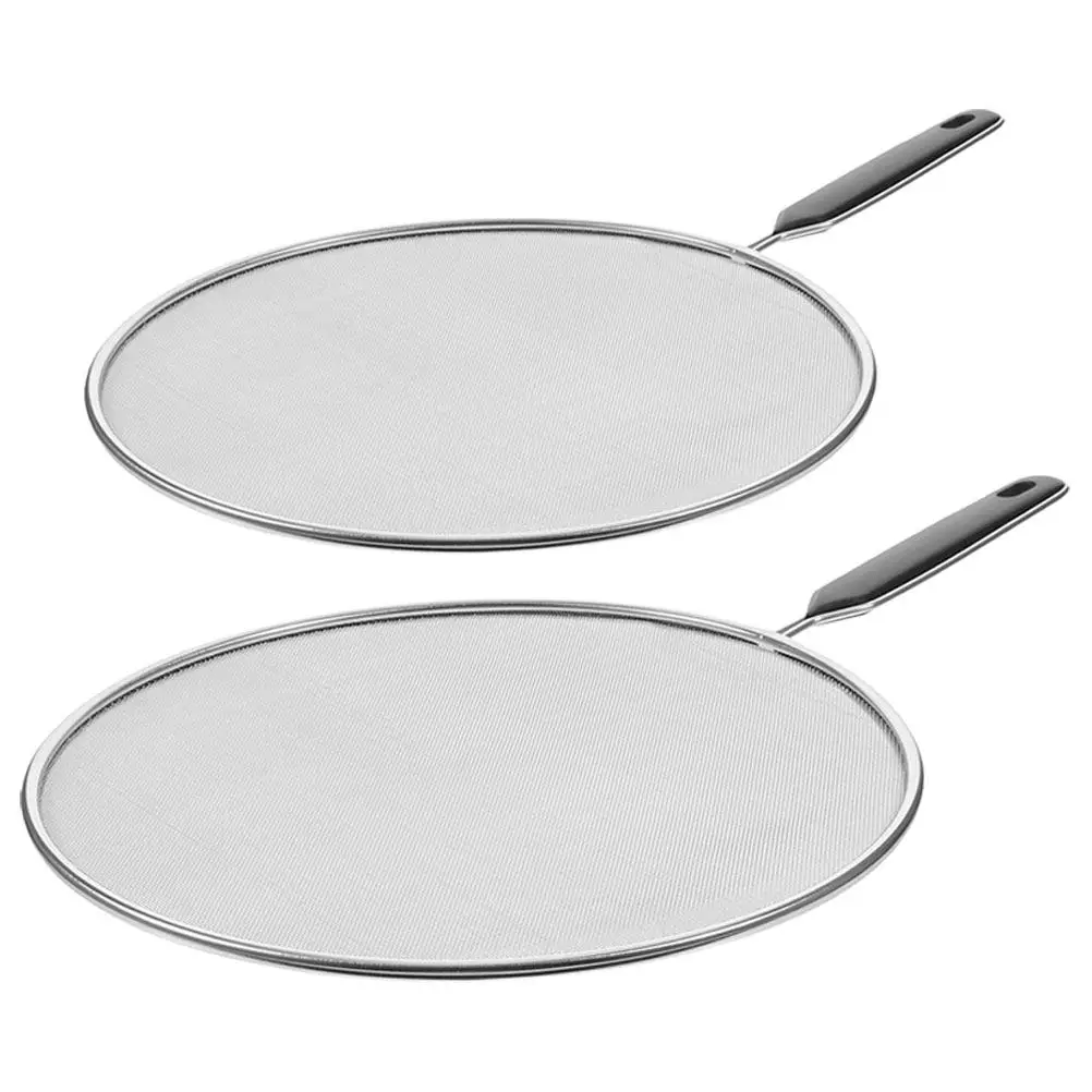 Набор из 2-х защитных экранов от брызг для сковороды, сетчатая защита от брызг из нержавеющей стали, крышка от брызг масла, кухонный инструмент, защита от жира для кастрюль
Набор из 2-х защитных экранов от брызг для сковороды, сетчатая защита от брызг из нержавеющей стали, крышка от брызг масла, кухонный инструмент, защита от жира для кастрюль