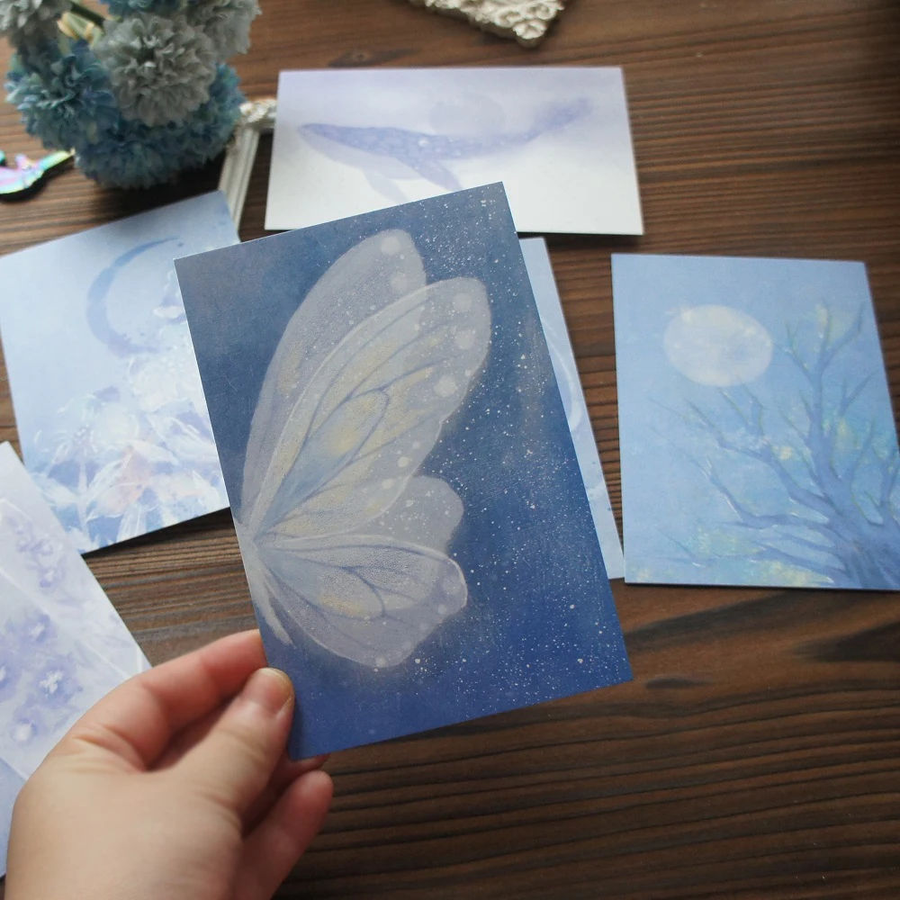 15pcs Blue Starlight In The Wishing Bottle Design As Post Greeting Gift Card Party Invitation Scrapbooking Use
15pcs Blue Starlight In The Wishing Bottle Design As Post Greeting Gift Card Party Invitation Scrapbooking Use