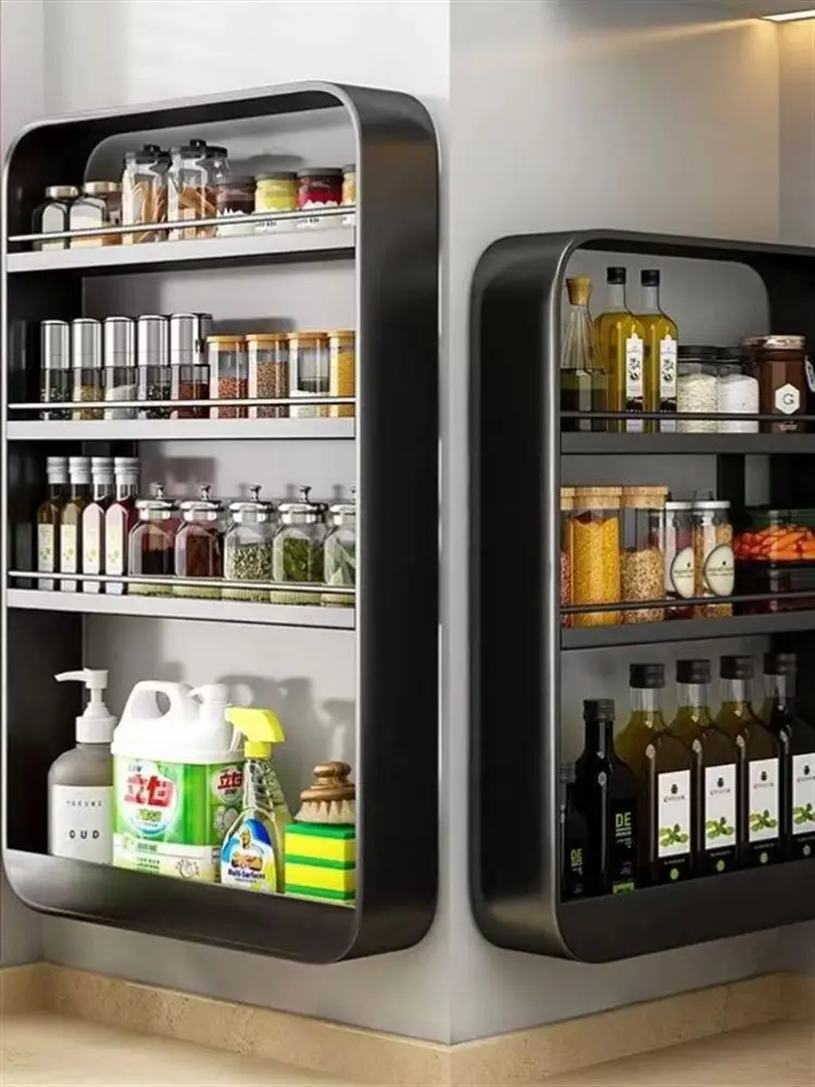 Kitchen Storage Ra Multi-Functional Space Saving No Drilling Required Spice Organizer Wall Mounted Condiment elf
Kitchen Storage Ra Multi-Functional Space Saving No Drilling Required Spice Organizer Wall Mounted Condiment elf
