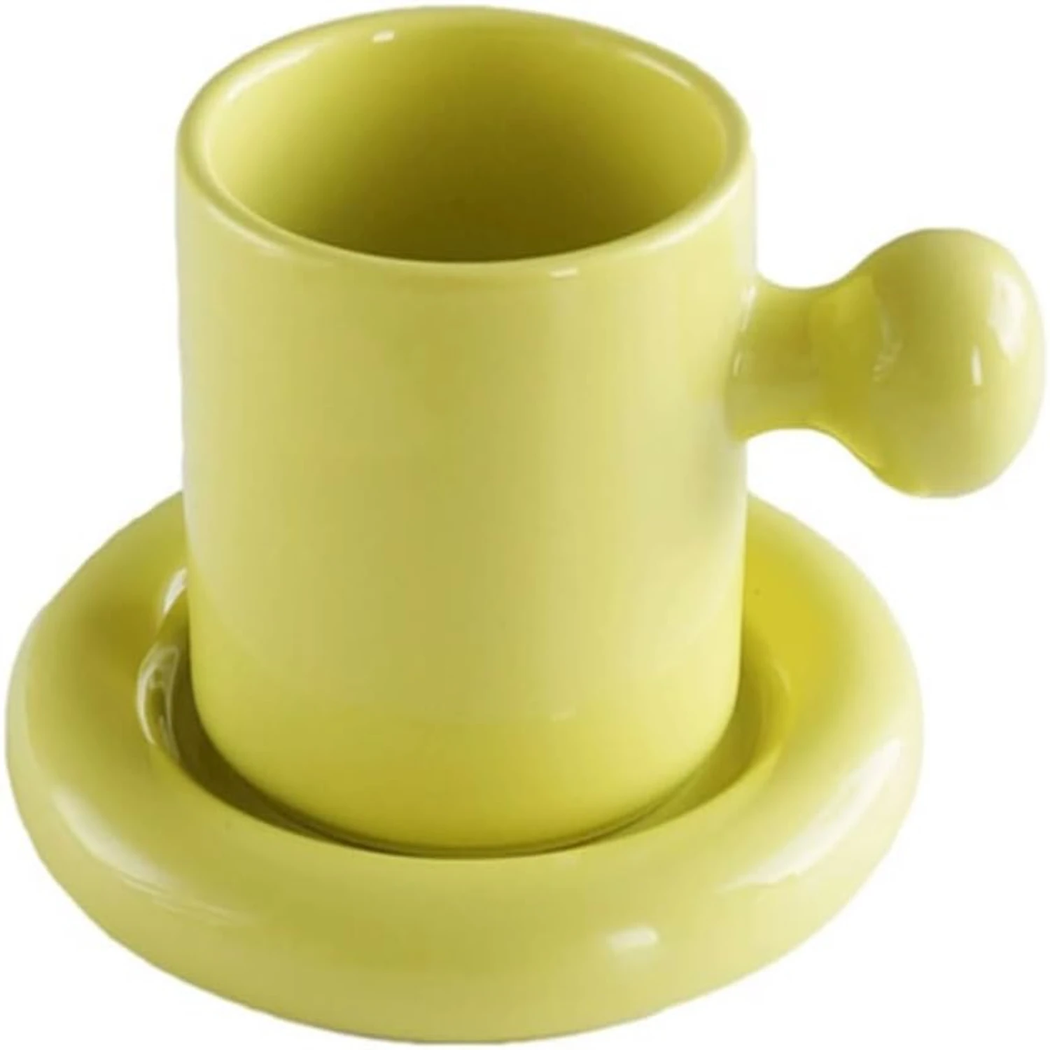 Enchanting Set of Two Round Ceramic Coffee Mugs - Perfect for Men and Women - Delightful Cute Saucers Included - Great for Home
Enchanting Set of Two Round Ceramic Coffee Mugs - Perfect for Men and Women - Delightful Cute Saucers Included - Great for Home