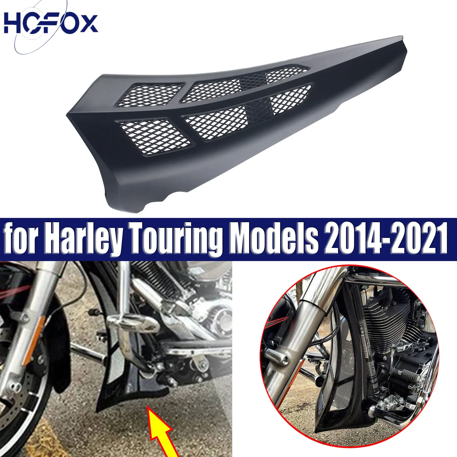 for Harley Touring Models 2014-2021 Motorcycle Front Stretched Chin Spoiler Grill Trim Cover
for Harley Touring Models 2014-2021 Motorcycle Front Stretched Chin Spoiler Grill Trim Cover