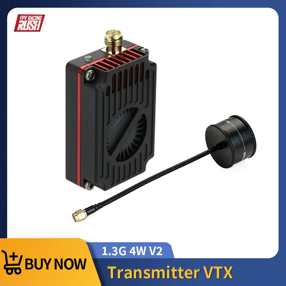 Rushfpv 1.3G 16CH 4W VTX V2 Модуль передачи видеопередатчика Switchablec 1.7dBi RHCP SMA Антенна для FPV Quadcopter Drone
Rushfpv 1.3G 16CH 4W VTX V2 Модуль передачи видеопередатчика Switchablec 1.7dBi RHCP SMA Антенна для FPV Quadcopter Drone