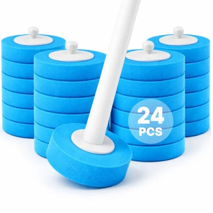 Disposable Toilet Brush and Holder Sponge Refills Only Ocean Breeze 24 Disposable Toilet Bowl Wand Scrubbing Refills. Touch Fre
Disposable Toilet Brush and Holder Sponge Refills Only Ocean Breeze 24 Disposable Toilet Bowl Wand Scrubbing Refills. Touch Fre