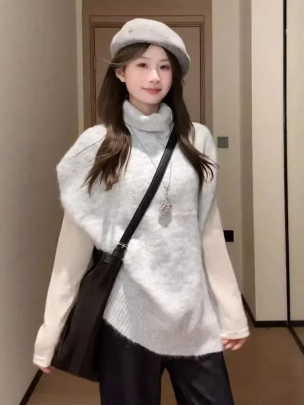 Sli Lazy Sle High Collar Loose Vest Beautiful Winter Top for Small Figures Anti-Aging Trendy Faionable Cotton Vest
Sli Lazy Sle High Collar Loose Vest Beautiful Winter Top for Small Figures Anti-Aging Trendy Faionable Cotton Vest