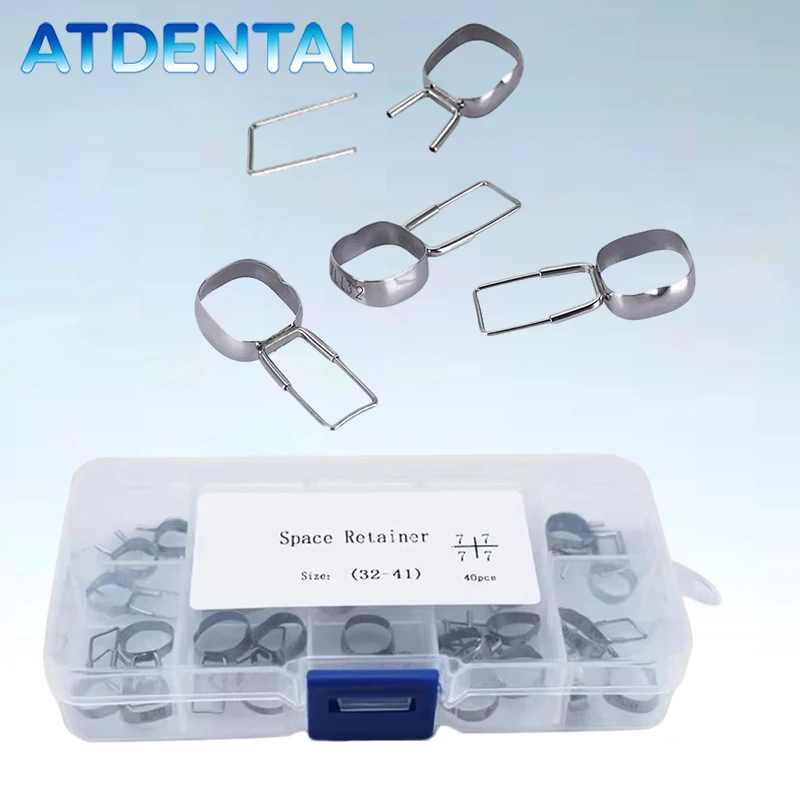Dental Gap Retainer Bands 40Pcs Orthodontic Molar Space Maintainer for Kids 2nd 32#-41# Size Children Braces Tools Orthodontist
Dental Gap Retainer Bands 40Pcs Orthodontic Molar Space Maintainer for Kids 2nd 32#-41# Size Children Braces Tools Orthodontist