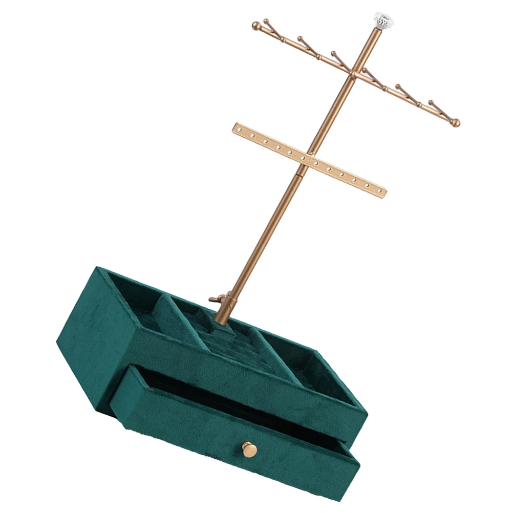 Multifunction Jewelry Storage Display Stand Drawers Alloy Hanging Organizer Rack
Multifunction Jewelry Storage Display Stand Drawers Alloy Hanging Organizer Rack
