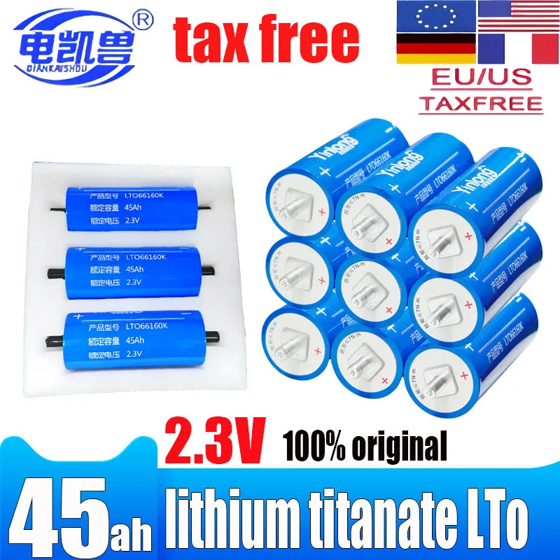 yinlong Original 2.3v 45AH Lithium titanate battery lto 66160 10C DIY 12V 24V 48V rv ev Car audio rechargeable battery
yinlong Original 2.3v 45AH Lithium titanate battery lto 66160 10C DIY 12V 24V 48V rv ev Car audio rechargeable battery