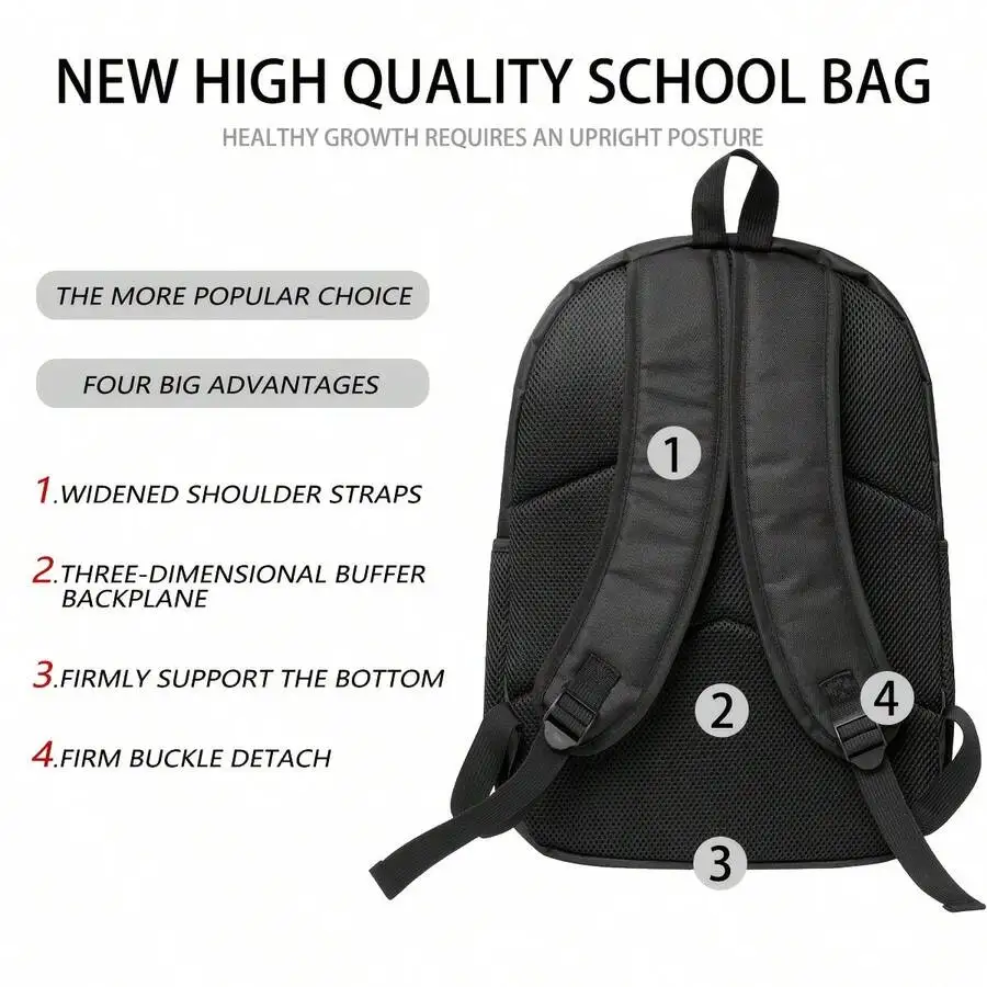 High Quality Adult Backpack With Widened Shoulder Straps And 3D Buffer Backplane
High Quality Adult Backpack With Widened Shoulder Straps And 3D Buffer Backplane