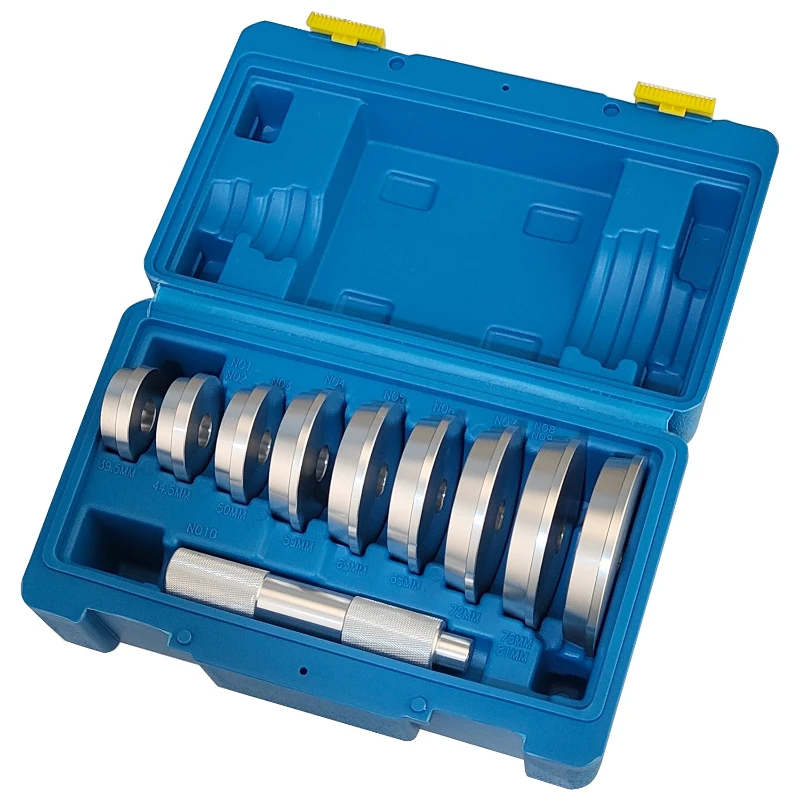 10 pieces of inclined Peilin disassembly tool, wheel bearing disassembly tool, liner rubber sleeve pressing tool
10 pieces of inclined Peilin disassembly tool, wheel bearing disassembly tool, liner rubber sleeve pressing tool