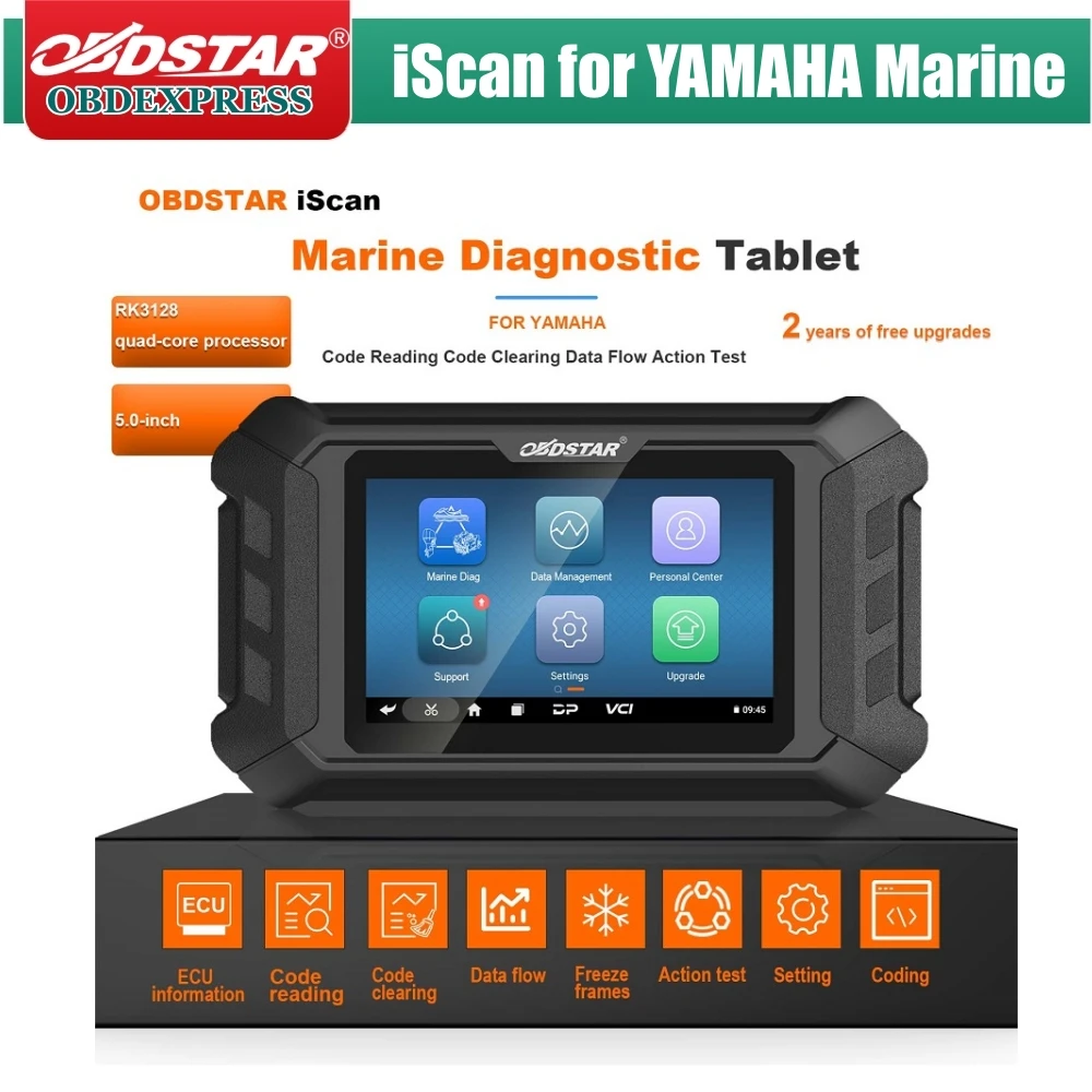 OBDSTAR iScan for YAMAHA Marine Diagnostic Tablet Code Reading Code Clearing Data Flow Action Test
OBDSTAR iScan for YAMAHA Marine Diagnostic Tablet Code Reading Code Clearing Data Flow Action Test