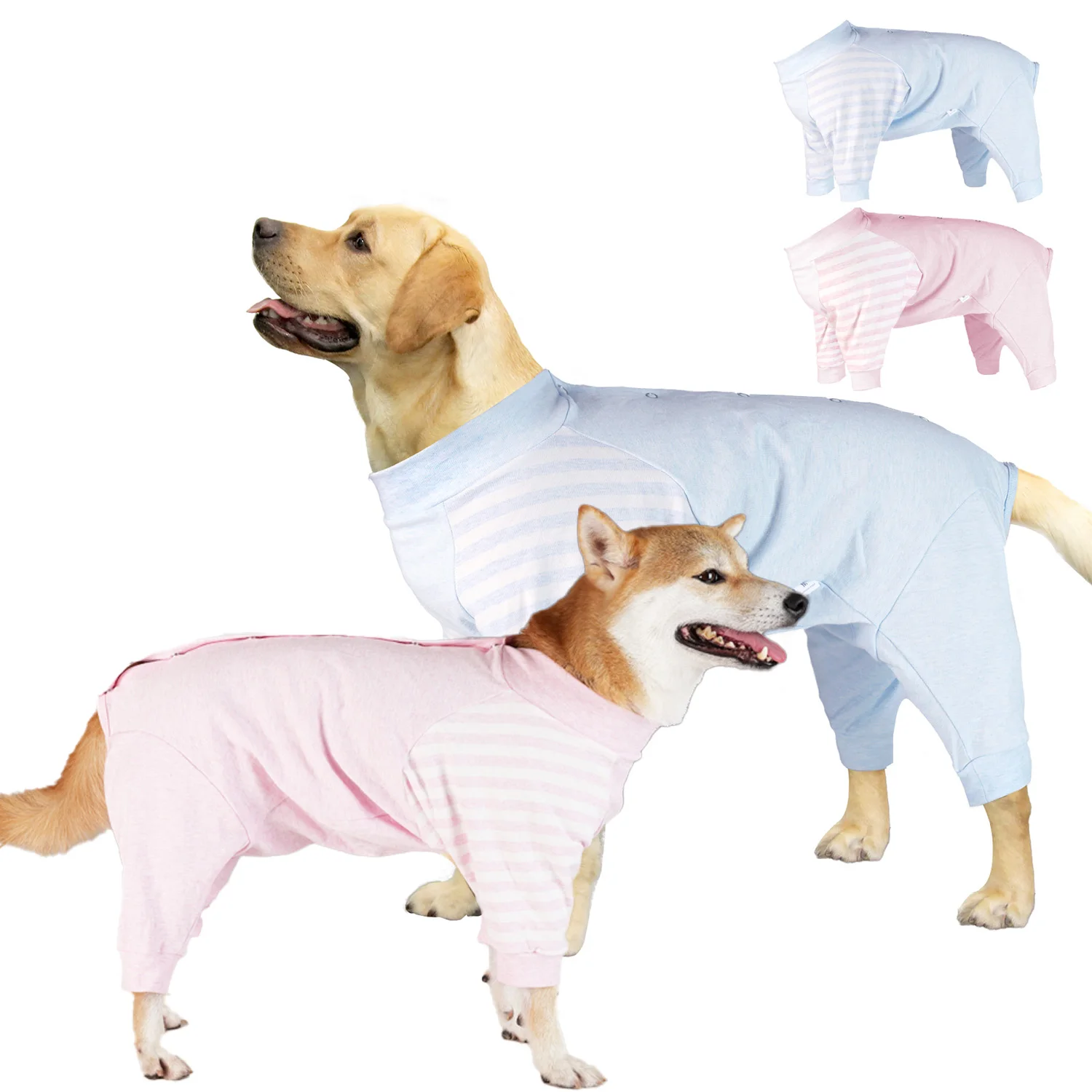 Dog Recovery Suit, Soft Cotton Dog Pajama For Post-Operative Care, Breathable Dog Bodysuit With Snap Closure
Dog Recovery Suit, Soft Cotton Dog Pajama For Post-Operative Care, Breathable Dog Bodysuit With Snap Closure