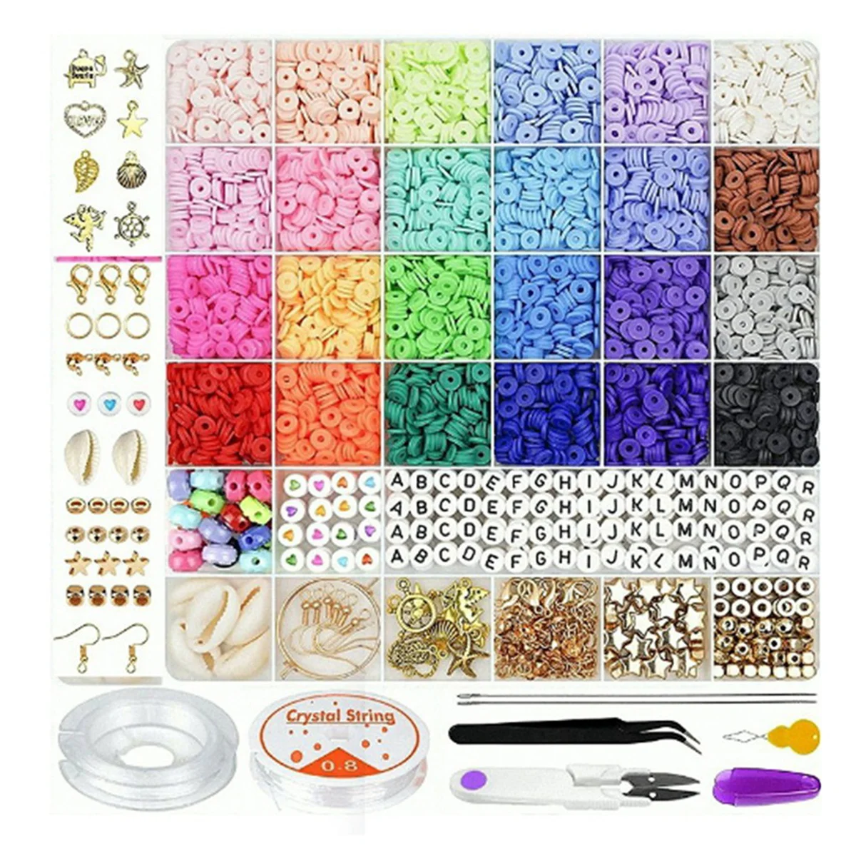 B74A 6MM 24 Rainbow Color Flat Chip Beads for Boho Bracelet Necklce Making Letter Beads Accessories Kit DIY Toys
B74A 6MM 24 Rainbow Color Flat Chip Beads for Boho Bracelet Necklce Making Letter Beads Accessories Kit DIY Toys