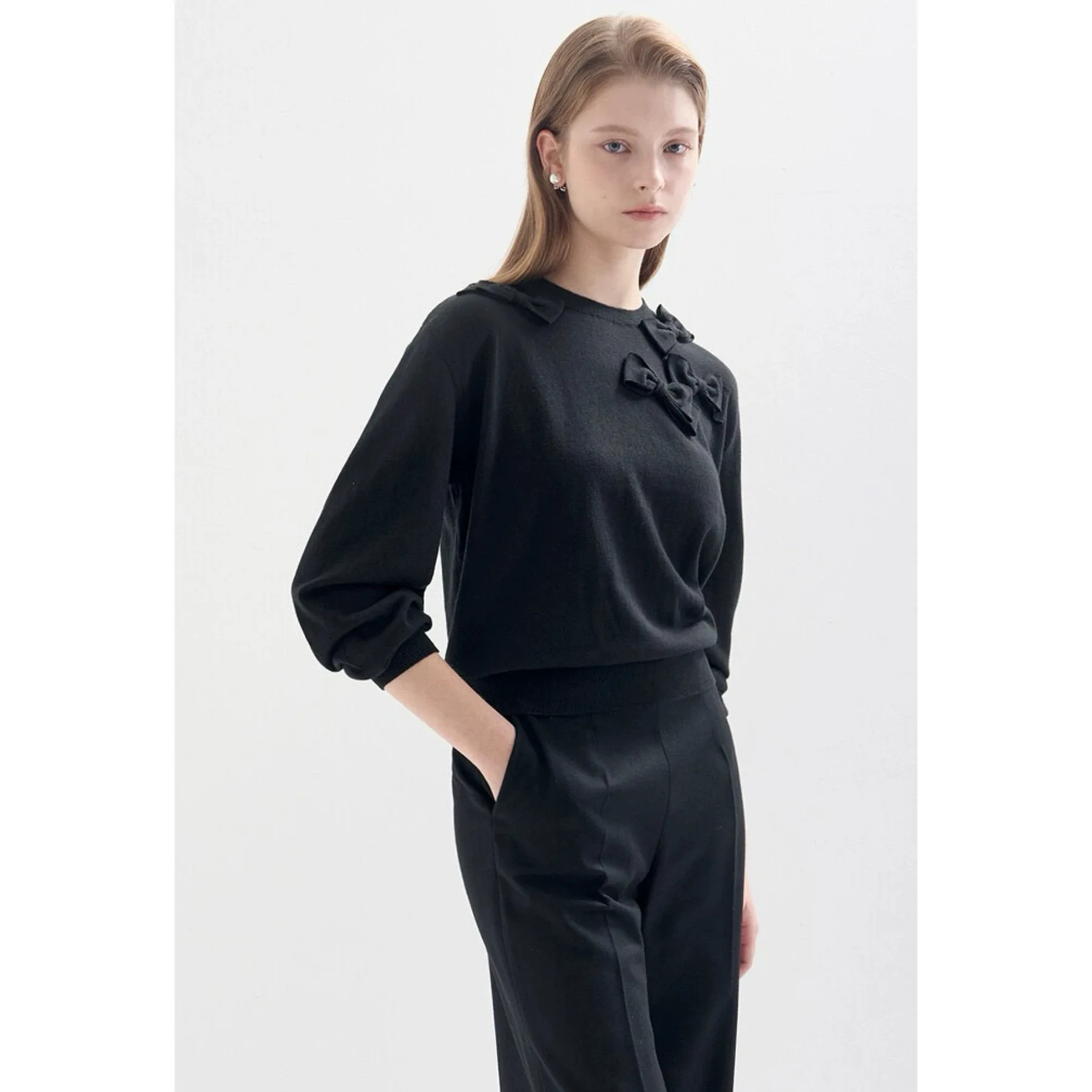 Lemon Cheese LAN25 Зимний простой большой круглый шерстяной вязаный свитер с украшением Ne Knot, женские свободные для поездок на работу...
Lemon Cheese LAN25 Зимний простой большой круглый шерстяной вязаный свитер с украшением Ne Knot, женские свободные для поездок на работу...