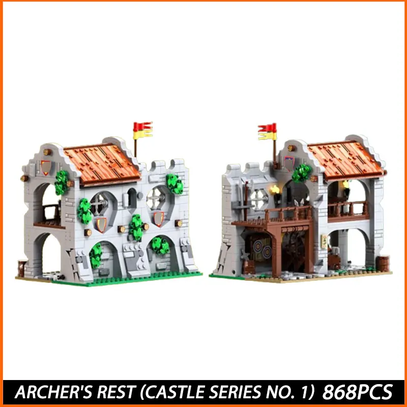Moc Medieval Castle Series Archer's Rest (Castle Series Building Block DIY Assembled Bricks Children Toys Christmas Gift 868PCS
Moc Medieval Castle Series Archer's Rest (Castle Series Building Block DIY Assembled Bricks Children Toys Christmas Gift 868PCS