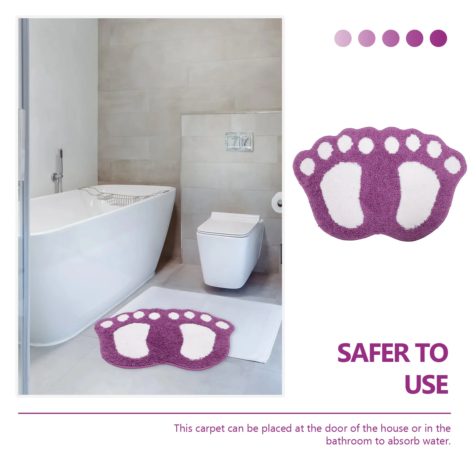 Non Slip Bathroom Mat Cloud Shaped Door Rug Water Absorbent Floor Carpet Purple Home Office Decor Washable Rugs 
Non Slip Bathroom Mat Cloud Shaped Door Rug Water Absorbent Floor Carpet Purple Home Office Decor Washable Rugs