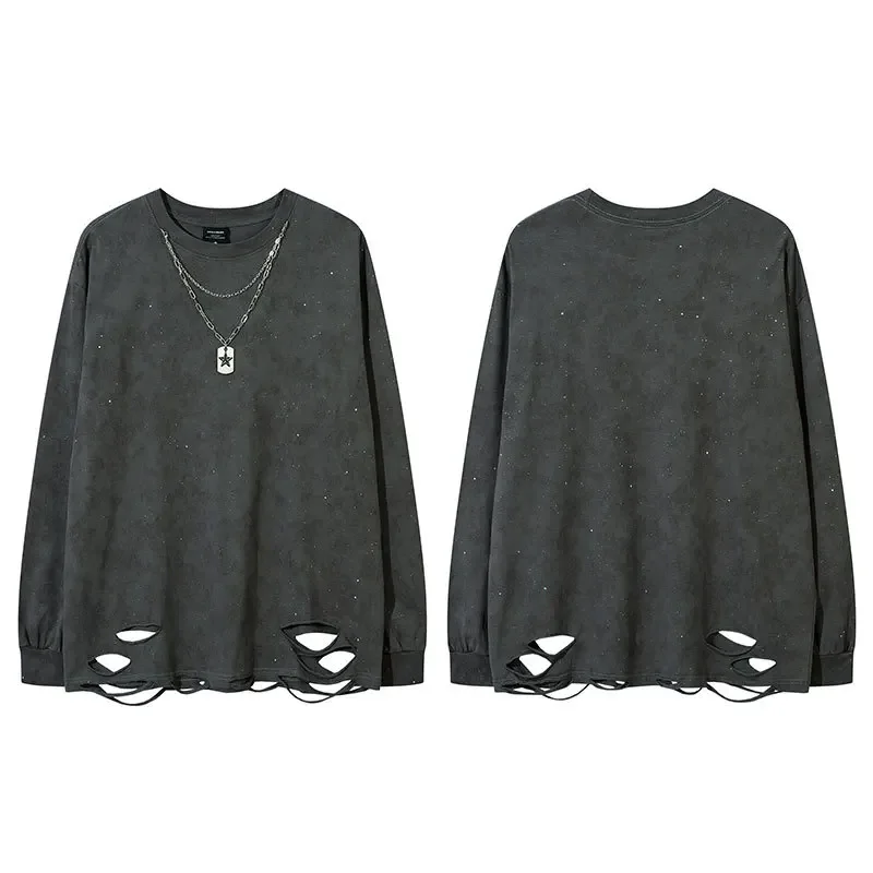 Hip Hop Mens T-shirt Japanese Streetwear Fashion Solid Oversized T Shirts New Couple Casual O-neck Long Sleeve Tops Tees Male
Hip Hop Mens T-shirt Japanese Streetwear Fashion Solid Oversized T Shirts New Couple Casual O-neck Long Sleeve Tops Tees Male