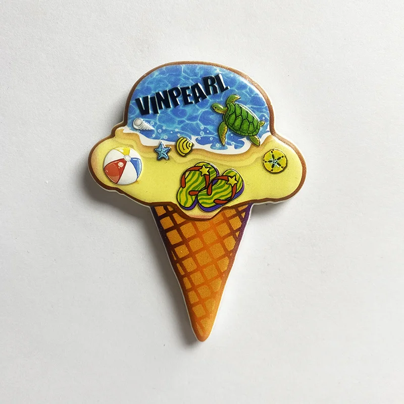 Vietnam Phu Quoc Island souvenir, ice cream shaped decoration 3D magnetic refrigerator magnet, home kitchen decoration gift
Vietnam Phu Quoc Island souvenir, ice cream shaped decoration 3D magnetic refrigerator magnet, home kitchen decoration gift