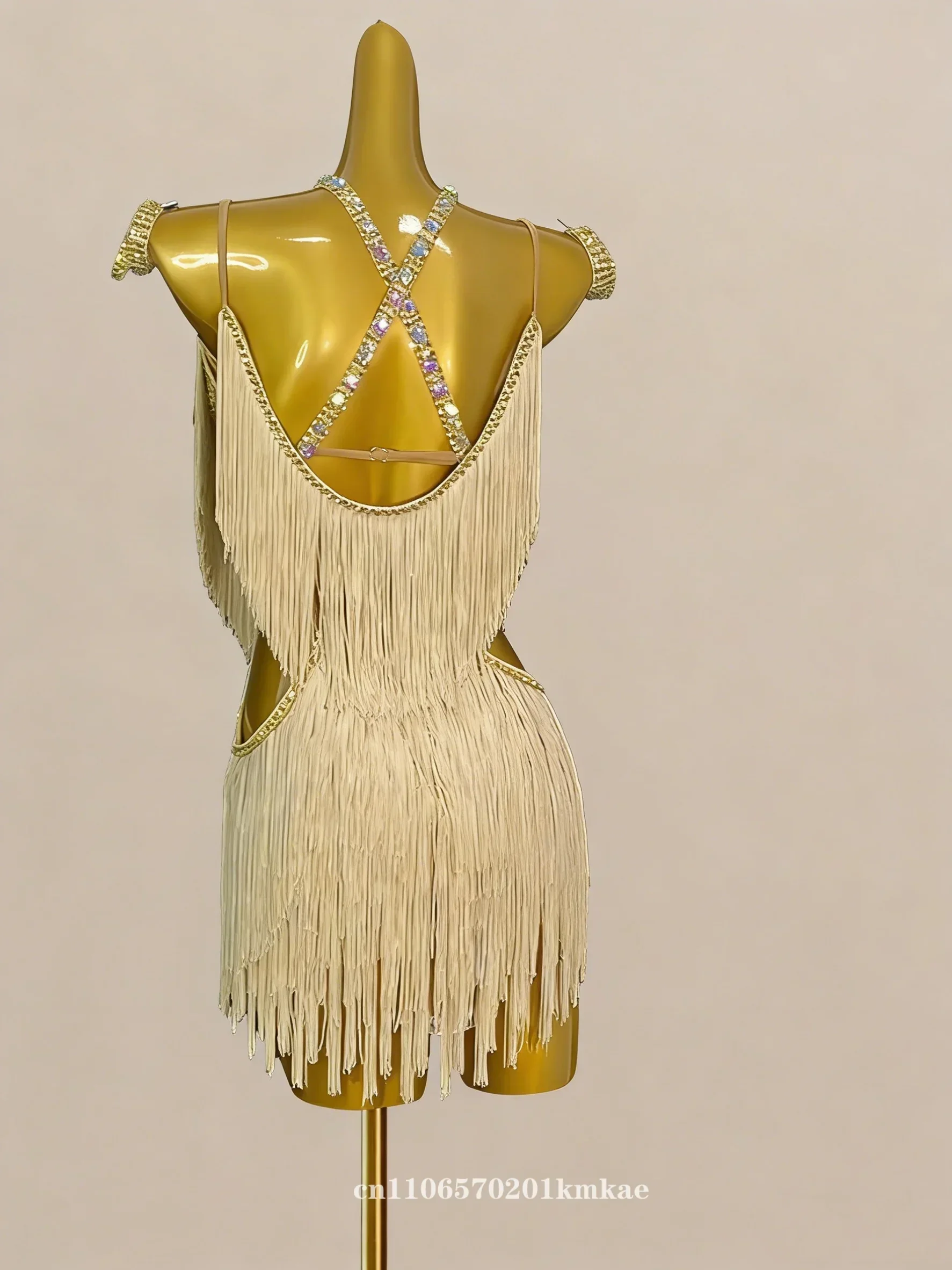 2026 Professional Gold Sequin Fringe Bodysuit Latin Ballroom Dance Dress for Stage Performance And Dance Competition
2026 Professional Gold Sequin Fringe Bodysuit Latin Ballroom Dance Dress for Stage Performance And Dance Competition
