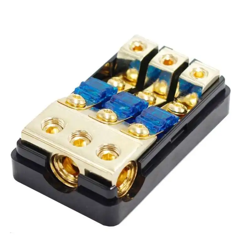 Mini-ANL Holder Auto Fuse Distribution Block 60 Amp 12 V Fusible Support 0 2 4 In 4/8 Gauge Out
Mini-ANL Holder Auto Fuse Distribution Block 60 Amp 12 V Fusible Support 0 2 4 In 4/8 Gauge Out