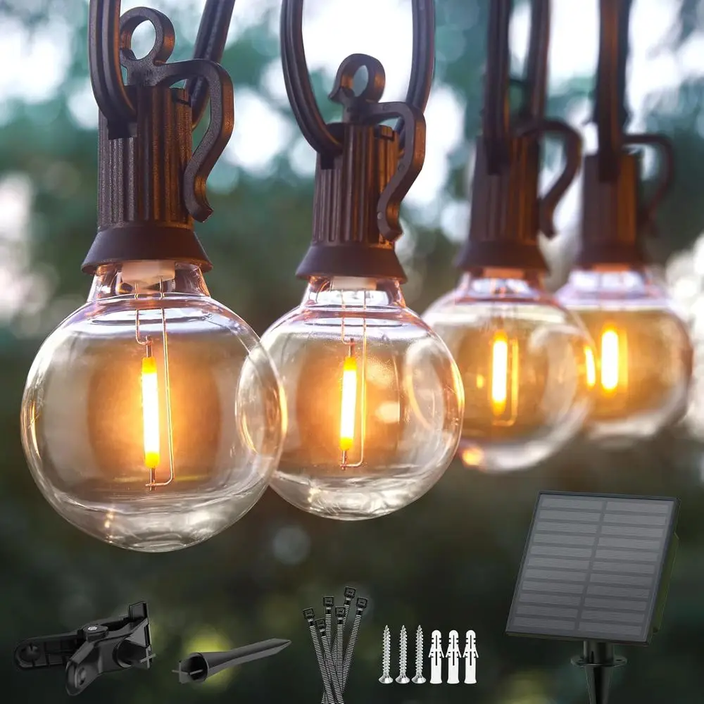 Outdoor String Lights - 208ft Waterproof LED with 100 G40 Globe Bulbs for Backyard Garden Decor
Outdoor String Lights - 208ft Waterproof LED with 100 G40 Globe Bulbs for Backyard Garden Decor