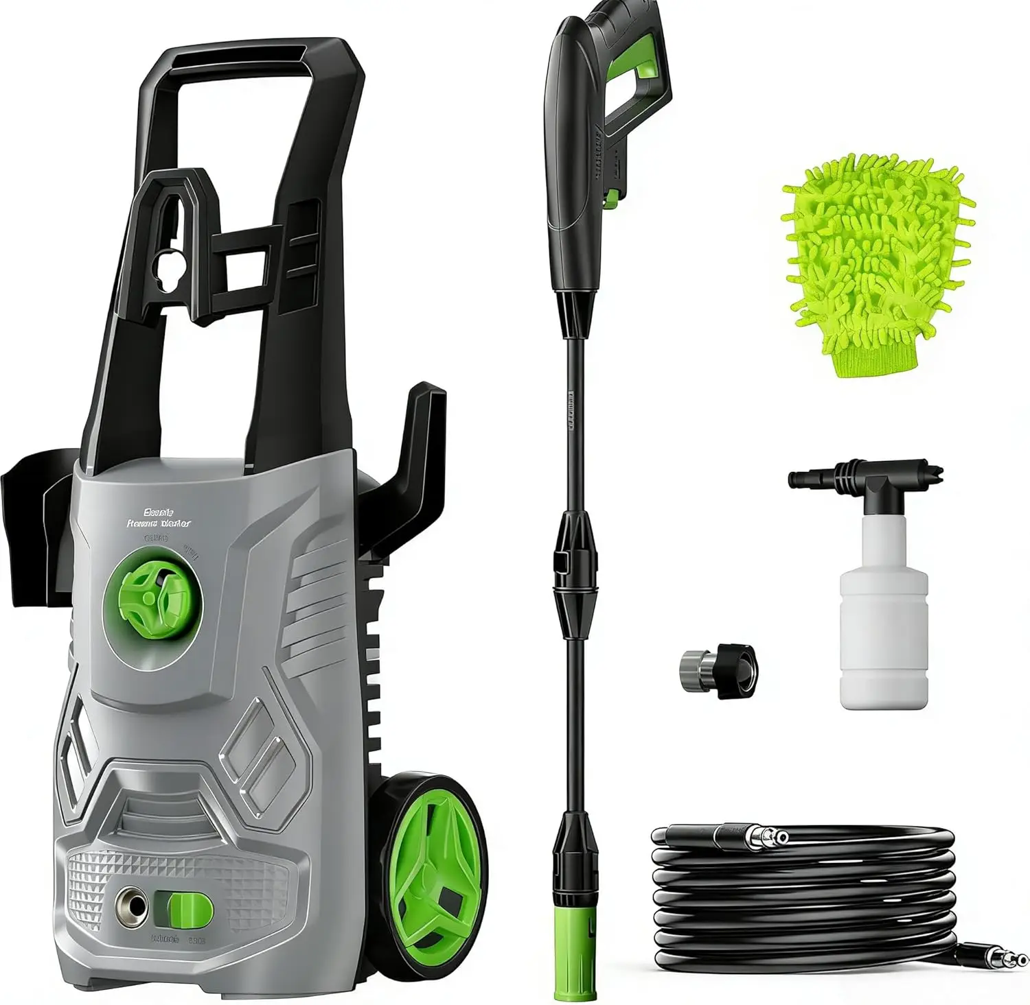 Powerful Pressure Washer with Foam Cannon for Fences, Patios, Decks, and Cars - High-Performance Cleaning
Powerful Pressure Washer with Foam Cannon for Fences, Patios, Decks, and Cars - High-Performance Cleaning