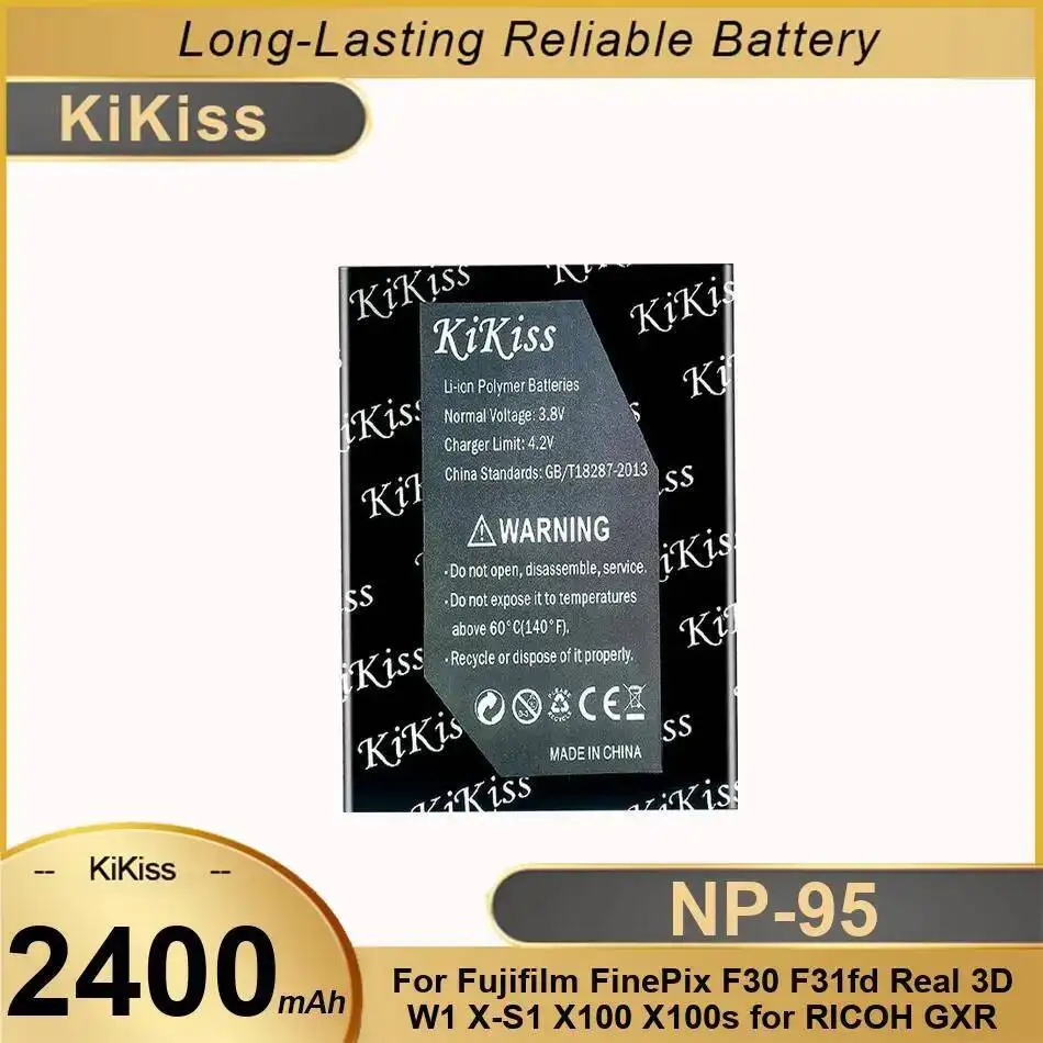 Аккумулятор для камеры Fujifilm Finepix F30 F31fd Real 3D W1 X-S1 X100 X100s Ricoh Gxr 2400 мАч Safe NP-95
Аккумулятор для камеры Fujifilm Finepix F30 F31fd Real 3D W1 X-S1 X100 X100s Ricoh Gxr 2400 мАч Safe NP-95
