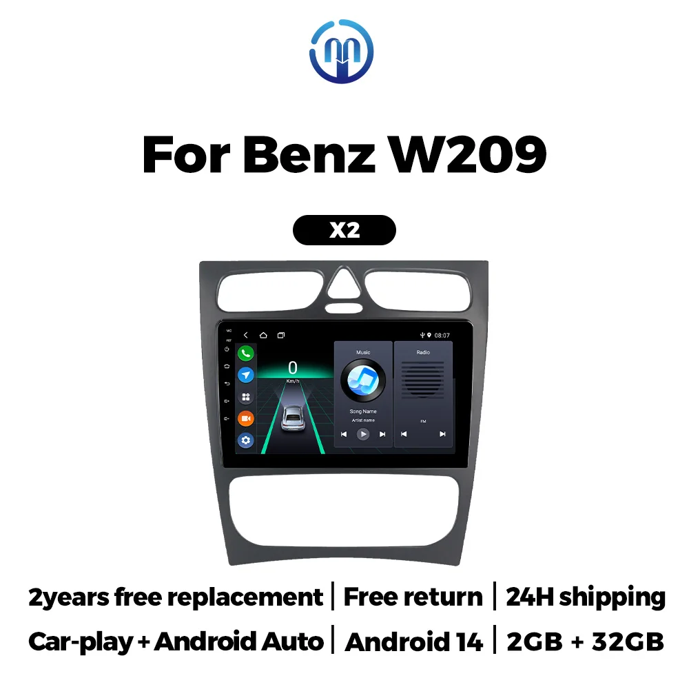 MEKEDE Android 14 Car Radio Autoradio For Mercedes-Benz-CLK W209 W203 W208 W463 Vaneo Viano Vito Multimedia CarPlay Stereo Host
MEKEDE Android 14 Car Radio Autoradio For Mercedes-Benz-CLK W209 W203 W208 W463 Vaneo Viano Vito Multimedia CarPlay Stereo Host