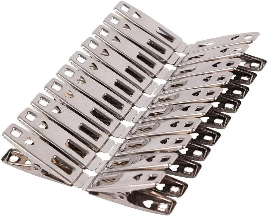 80 Pack Stainless Steel Clothes Pins with Rubber Coated Non-Slip Grip for Outdoor Clothesline and Multipurpose Use
80 Pack Stainless Steel Clothes Pins with Rubber Coated Non-Slip Grip for Outdoor Clothesline and Multipurpose Use