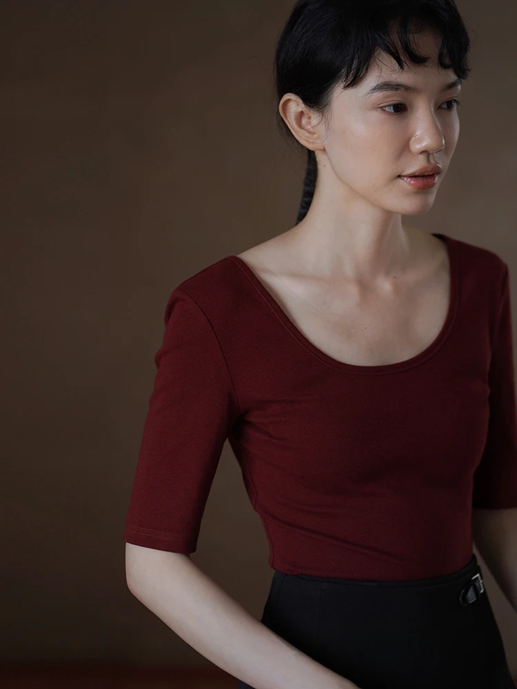 Футболка Hacikis Miss Red Dot Slim Fit с коротким рукавом, эластичная, утолщенная, с U-образным вырезом, белая, улучшающая фигуру, из высококачественного хлопкового смесового материала, летний топ
Футболка Hacikis Miss Red Dot Slim Fit с коротким рукавом, эластичная, утолщенная, с U-образным вырезом, белая, улучшающая фигуру, из высококачественного хлопкового смесового материала, летний топ