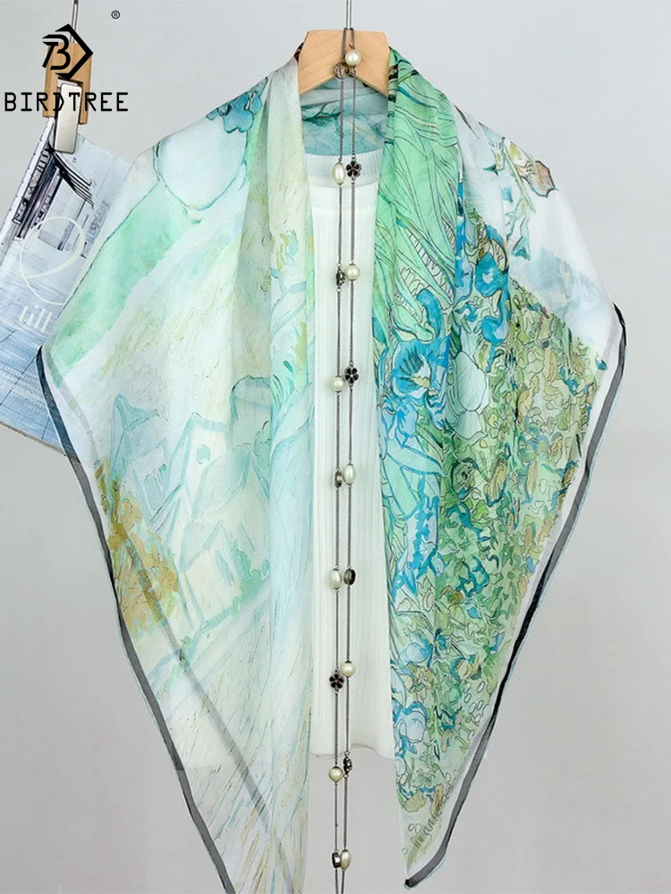 BirdTree, 100%Real Slik Elegant Kerchief, 103cm Floral Printed, Mom Gift Commute Retro Chic Scarf, 2024 Autumn New A47622QM
BirdTree, 100%Real Slik Elegant Kerchief, 103cm Floral Printed, Mom Gift Commute Retro Chic Scarf, 2024 Autumn New A47622QM