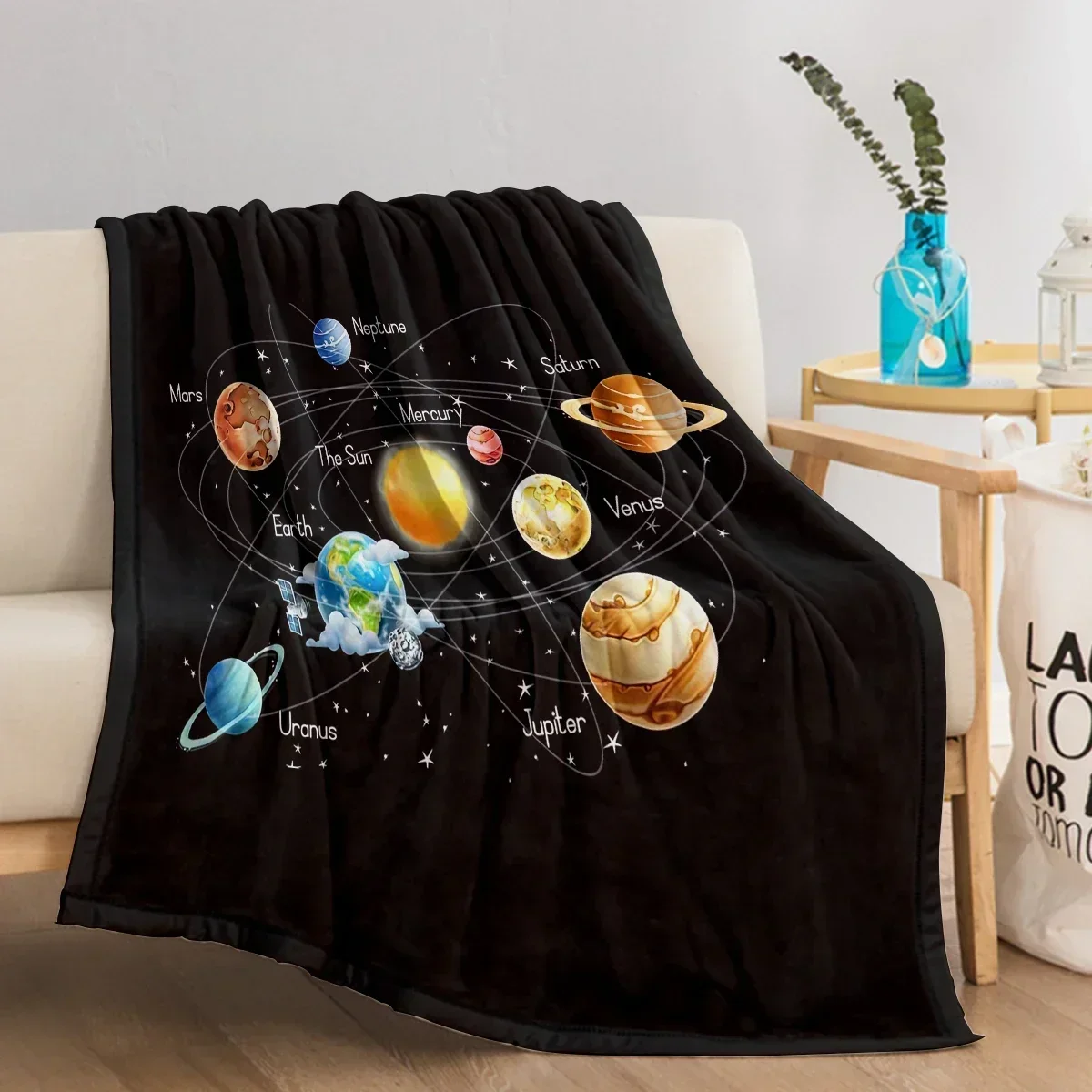 Solar System Baby Blanket Outer Space Printed Flannel Soft Warm Cozy Blanket for Teens Adults Kids Cover When SleepSwaddling
Solar System Baby Blanket Outer Space Printed Flannel Soft Warm Cozy Blanket for Teens Adults Kids Cover When SleepSwaddling