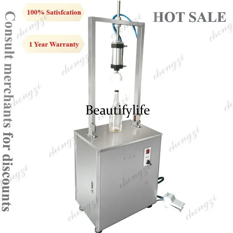 HR Electric Capping Machine Pneumatic Capper for Aluminum Red Wine Caps and Inner Plug Seals Bottle Capping Machine
HR Electric Capping Machine Pneumatic Capper for Aluminum Red Wine Caps and Inner Plug Seals Bottle Capping Machine