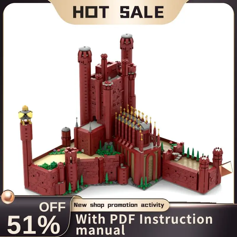 New 4582Pcs Moc European Medieval Street View The Red Keep Model Diy Creative Ideas Bricks Toy Birthday Gift Building Blocks
New 4582Pcs Moc European Medieval Street View The Red Keep Model Diy Creative Ideas Bricks Toy Birthday Gift Building Blocks