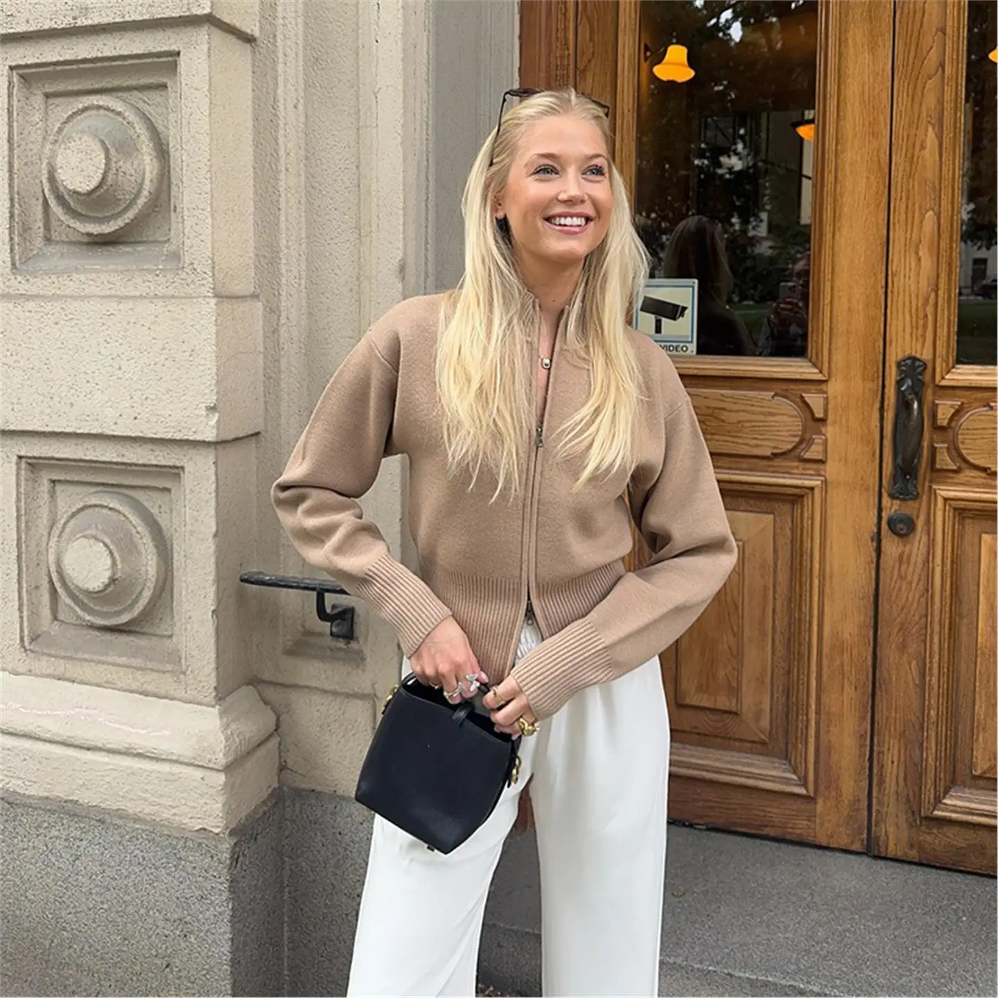 Fall 2025 round Ne Knitted Open Cardigan Zipper Sle Long Sve Woolen Women's Faion Outerwear Premium Quali
Fall 2025 round Ne Knitted Open Cardigan Zipper Sle Long Sve Woolen Women's Faion Outerwear Premium Quali