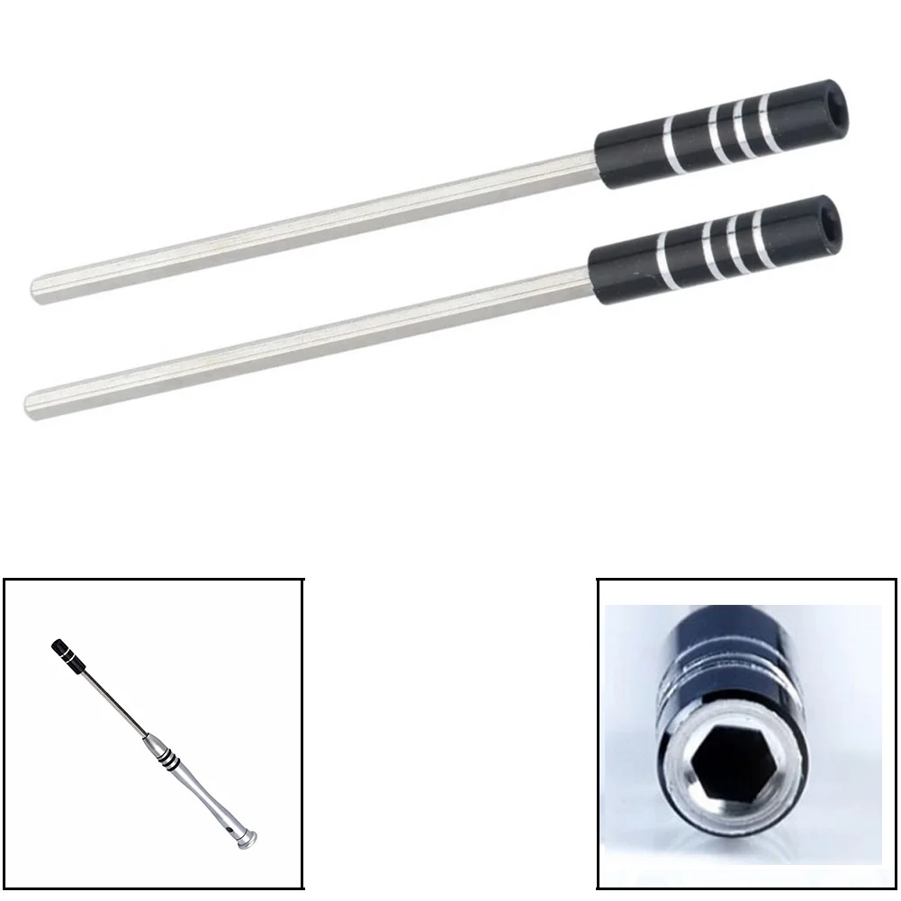 2pc Magnetic Steel Shaft Extension Bar Rods Hex Shank Socket Adapters 123mm For 1/8in Screwdriver Bit Holders Hand Repair Tools
2pc Magnetic Steel Shaft Extension Bar Rods Hex Shank Socket Adapters 123mm For 1/8in Screwdriver Bit Holders Hand Repair Tools