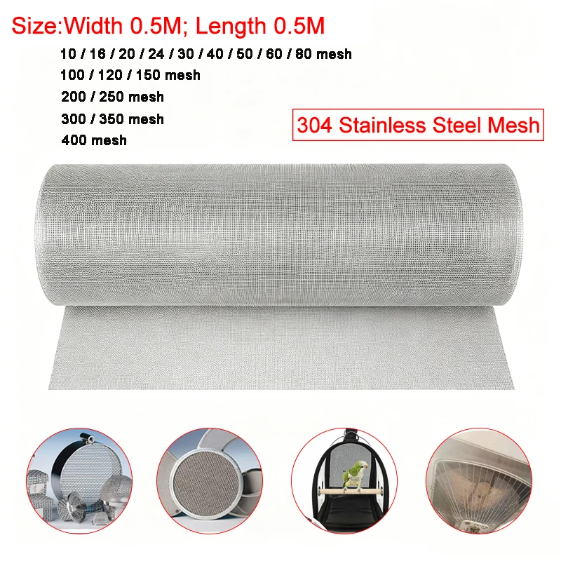 50x50cm 304 Stainless Steel Filter Screen, 10-400 Mesh Woven Wire Mesh, High Precision Stainless Steel Screening Filter Sheet
50x50cm 304 Stainless Steel Filter Screen, 10-400 Mesh Woven Wire Mesh, High Precision Stainless Steel Screening Filter Sheet