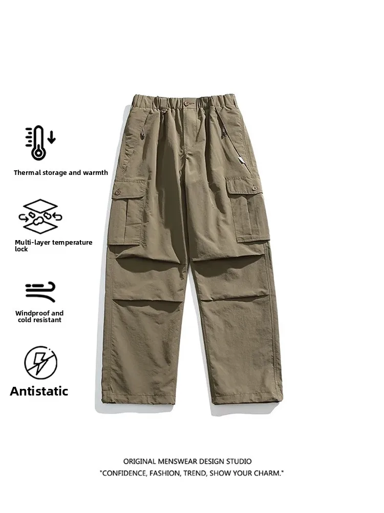 Trendy Autumn Winter Men's Fce Lined Waterproof Workwear Trousers Outdoor Sports Cargo Pants Functional Multi ket BDU
Trendy Autumn Winter Men's Fce Lined Waterproof Workwear Trousers Outdoor Sports Cargo Pants Functional Multi ket BDU