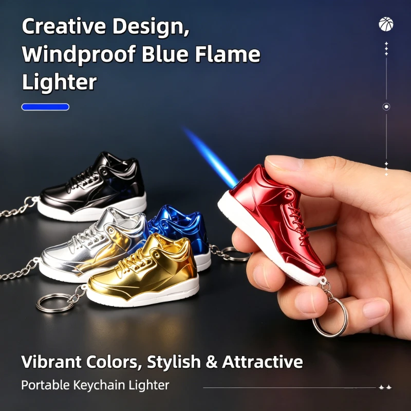 New Creative Basketball Sneaker Keychain Lighter Windproof USB Rechargeable Mini Pendant Personalized Gift for Sneaker Lovers
New Creative Basketball Sneaker Keychain Lighter Windproof USB Rechargeable Mini Pendant Personalized Gift for Sneaker Lovers