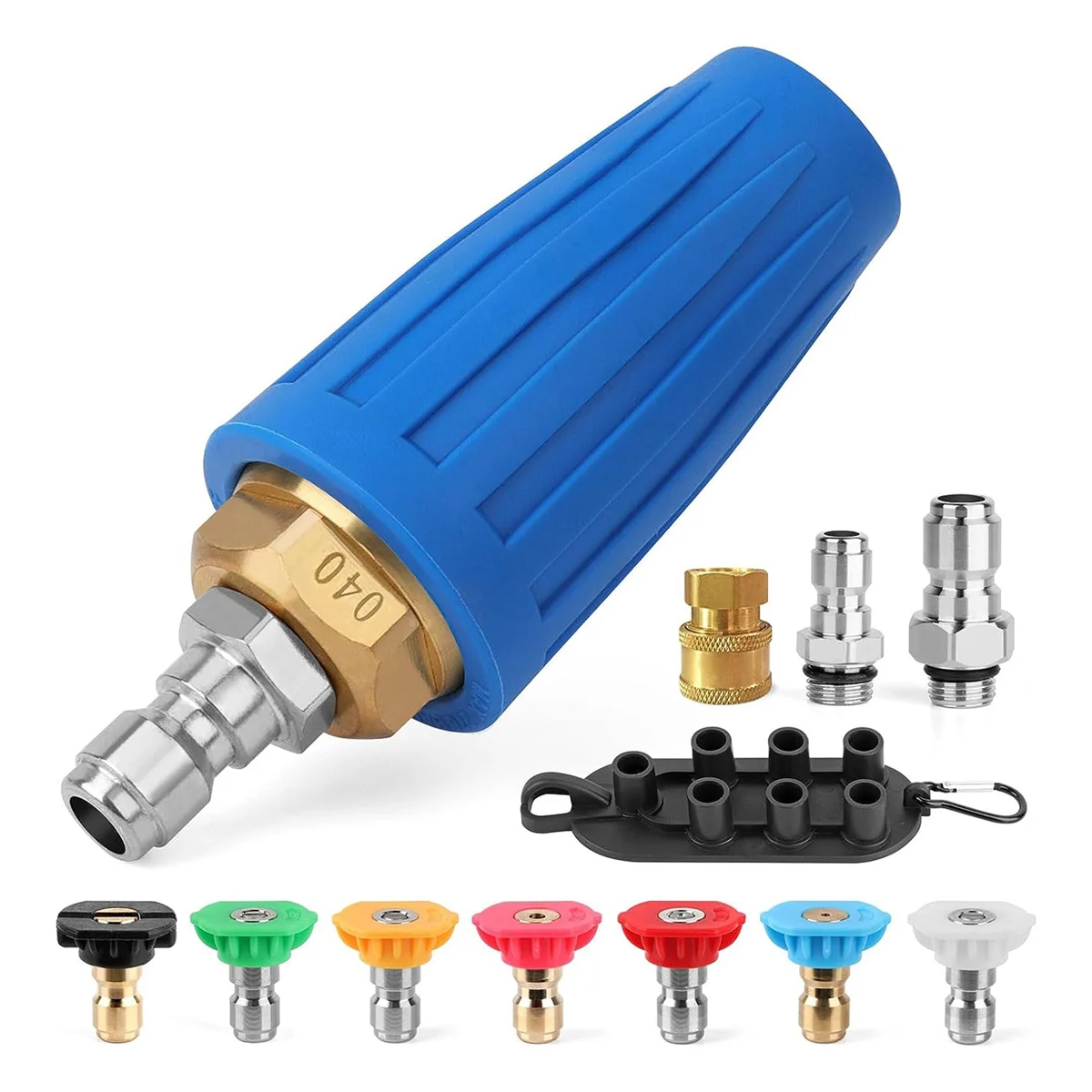 Turbo Nozzle Pressure Washer,4000PSI Rotating Power Washer Nozzles(Max 5000PSI)with 1/4In and 3/8In Quick Connect,4.0GPMAB32
Turbo Nozzle Pressure Washer,4000PSI Rotating Power Washer Nozzles(Max 5000PSI)with 1/4In and 3/8In Quick Connect,4.0GPMAB32