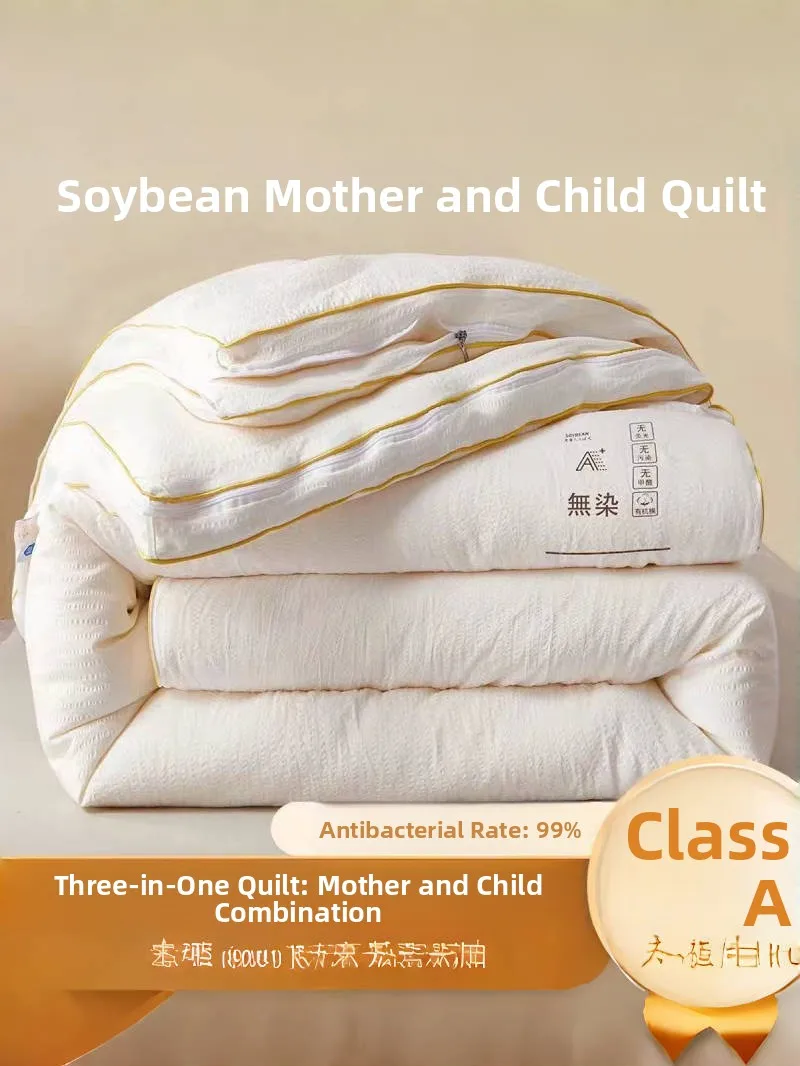 Комплект для мамы и малыша A-Class Materni: одеяло из соевого волокна на молнии, утепленное, с хлопковым наполнителем, универсальное для всех сезонов
Комплект для мамы и малыша A-Class Materni: одеяло из соевого волокна на молнии, утепленное, с хлопковым наполнителем, универсальное для всех сезонов