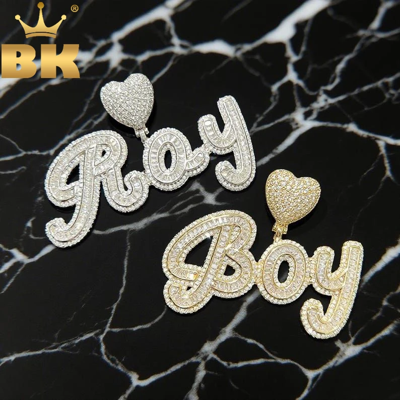 Кулон TBTK Custom Baguettecz с именной надписью и застежкой в виде сердца, ожерелье с кубическим цирконием, украшенное стразами, в стиле хип-хоп
Кулон TBTK Custom Baguettecz с именной надписью и застежкой в виде сердца, ожерелье с кубическим цирконием, украшенное стразами, в стиле хип-хоп