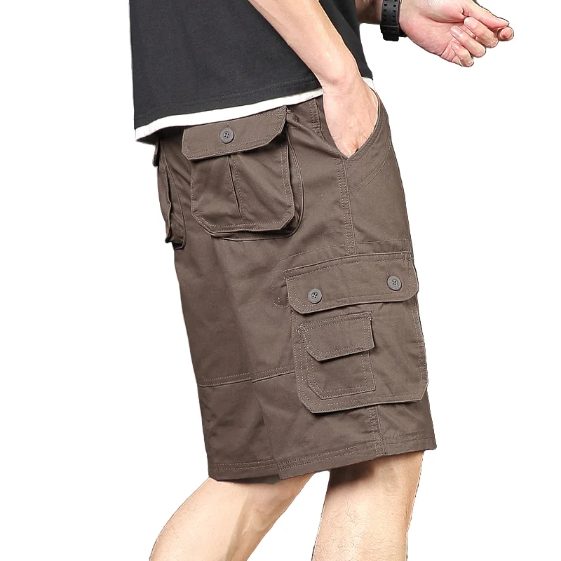 Men's Cargo Shorts Summer Fashion Breathable 100% Cotton Washed Multi Pocket Loose 5-point-pants Simple Versatile Sports Casual
Men's Cargo Shorts Summer Fashion Breathable 100% Cotton Washed Multi Pocket Loose 5-point-pants Simple Versatile Sports Casual