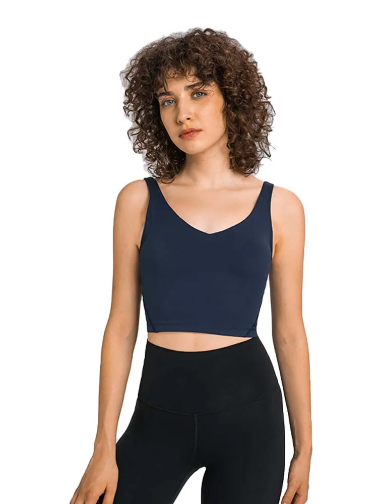 Solid Color Fitness Sports Tank Top Soft Comfortable Fitness Bra Gym Yoga Vest Workout Train With Removable Chest Pad
Solid Color Fitness Sports Tank Top Soft Comfortable Fitness Bra Gym Yoga Vest Workout Train With Removable Chest Pad