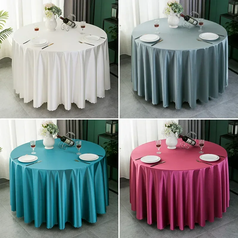 Round 100% Polyester Tablecloth Table Overl Wedding Decoration Table Cloth Cover For Birthday Festival Party Banquet Supply
Round 100% Polyester Tablecloth Table Overl Wedding Decoration Table Cloth Cover For Birthday Festival Party Banquet Supply